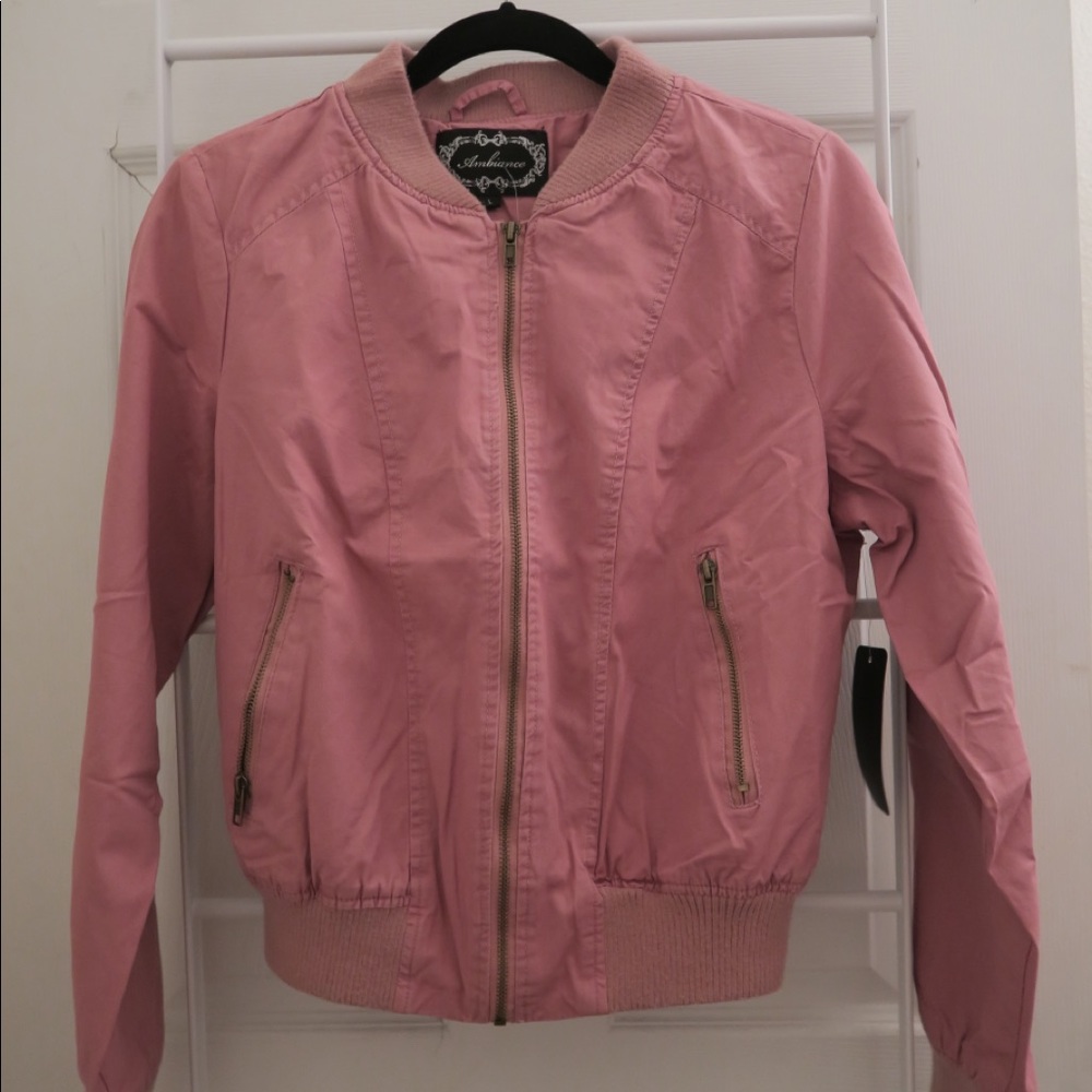 BLUSH BOMBER JACKET